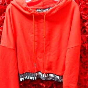 Gabrielle Union NWOT Women's Size Medium I am a Warrior Crop Sweatshirt Hoodie